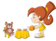 ernaehrung Mädchen spielt mit Teddybär